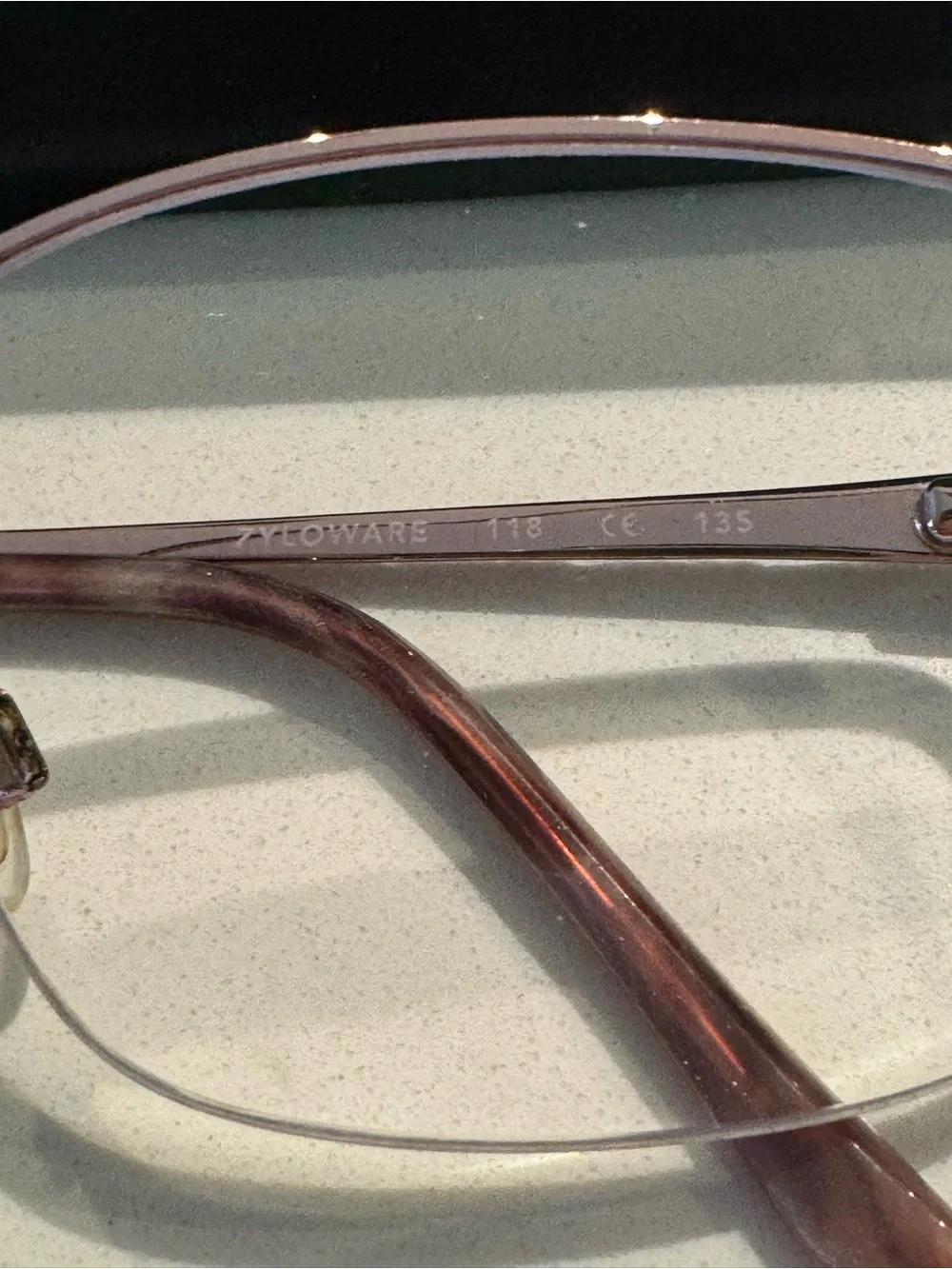 Women's Sophia Loren Metal Rim Glasses Rose Gold